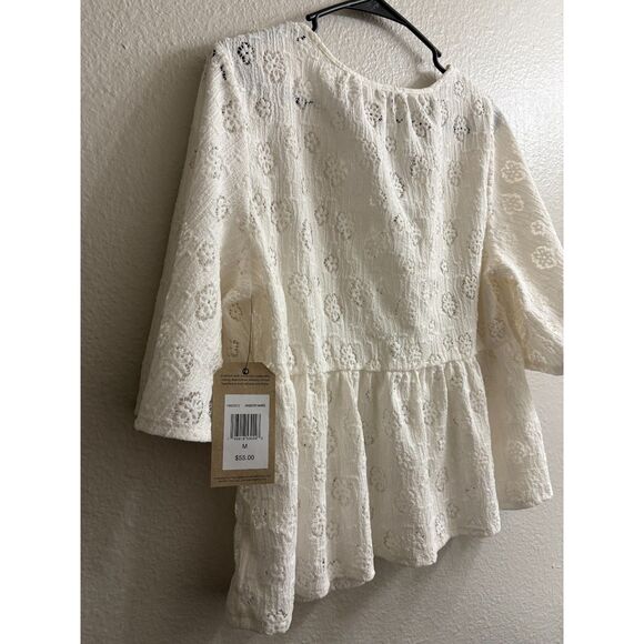 Women's Frye Wester Knit Country Eyelete Boho Top Size M NEW - Picture 5 of 6